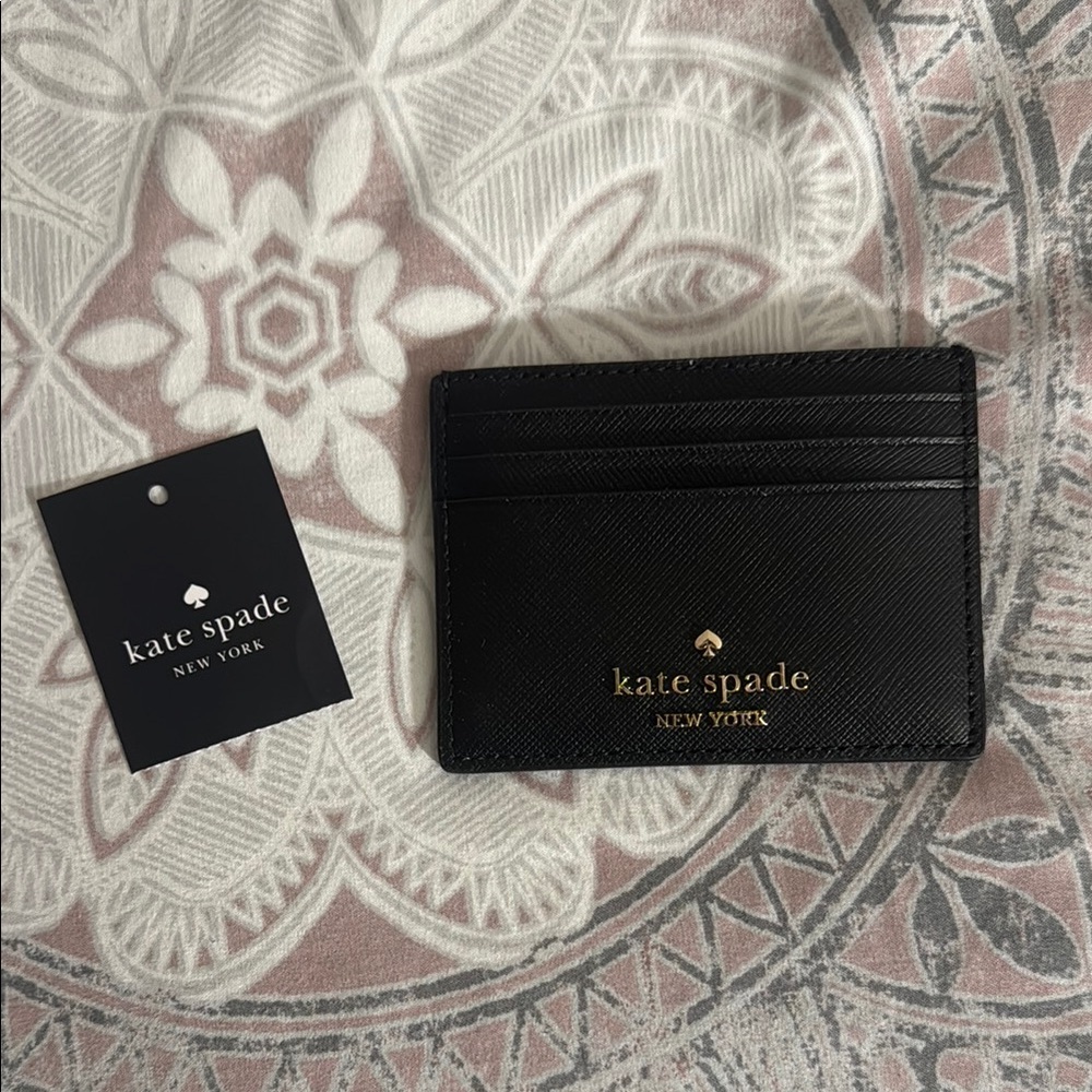 Kate Spade Small Wallet Black Card Holder - Picture 5 of 6